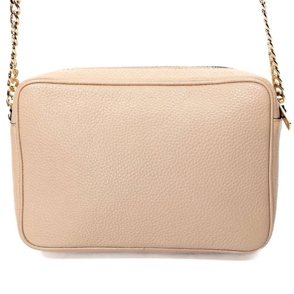 MICHAEL KORS MK Fulton Fawn Crossbody Leather Bag Tan - Picture 4 of 12